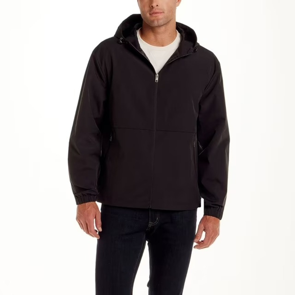 NWT WP Weatherproof Men's Rain Jacket Size XL Black